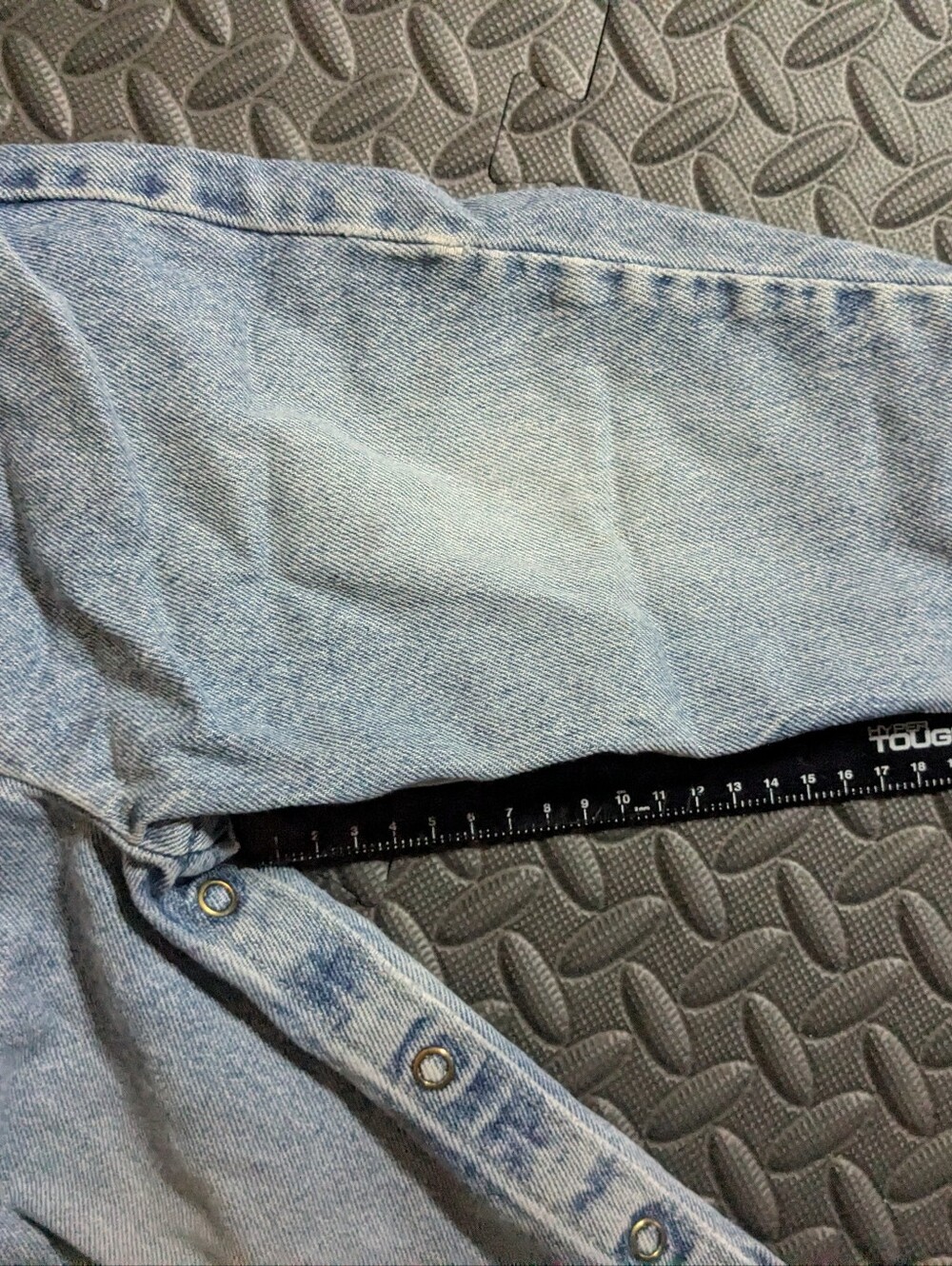 Vintage OshKosh B'gosh Overalls Kids Girls 2T Blue Denim Vestbak 90s Snap Leg - Picture 8 of 11